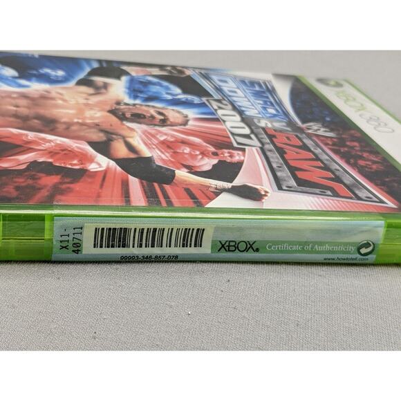 WWE SmackDown! VS Raw 2007 Japanese Xbox 360 (CIB) Sealed Card Region Locked - Picture 3 of 4